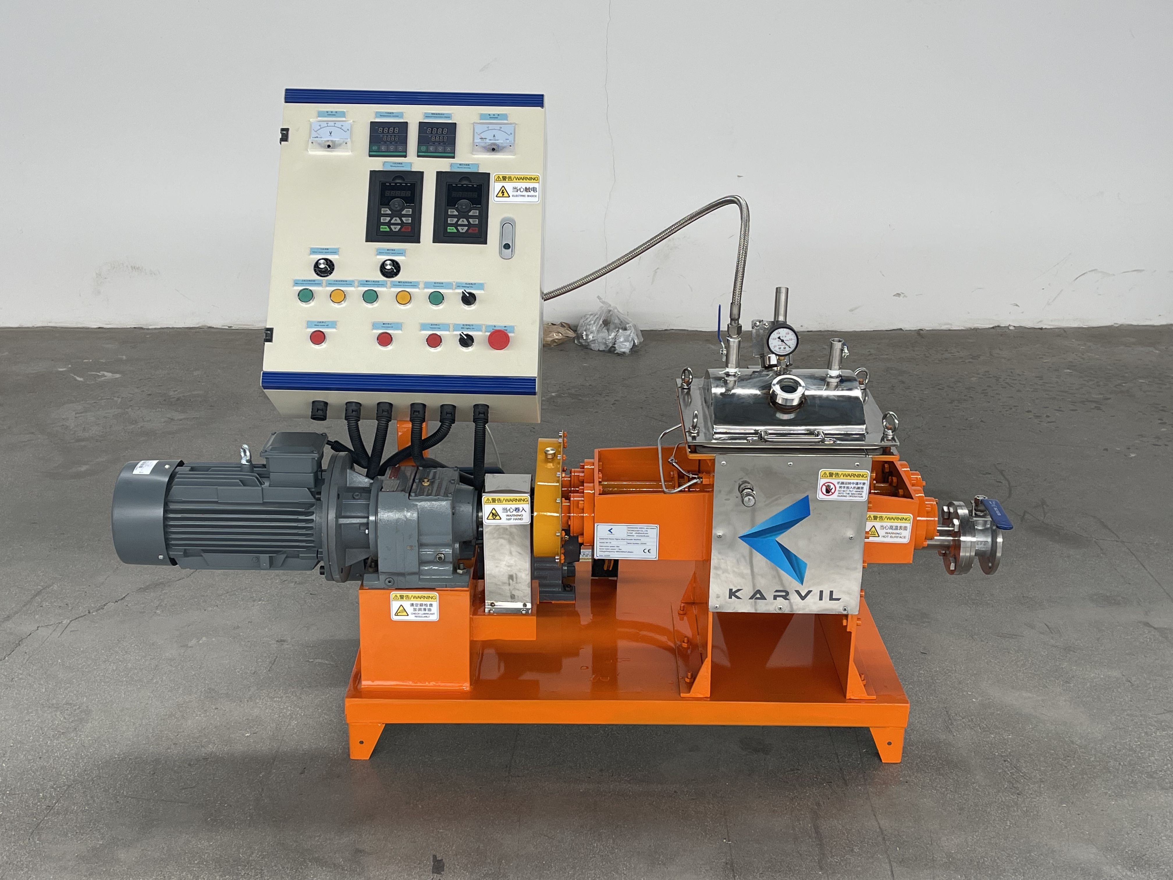 10L di vuoto riscaldato elettrico con scarico a vite di Karvil Machinery
